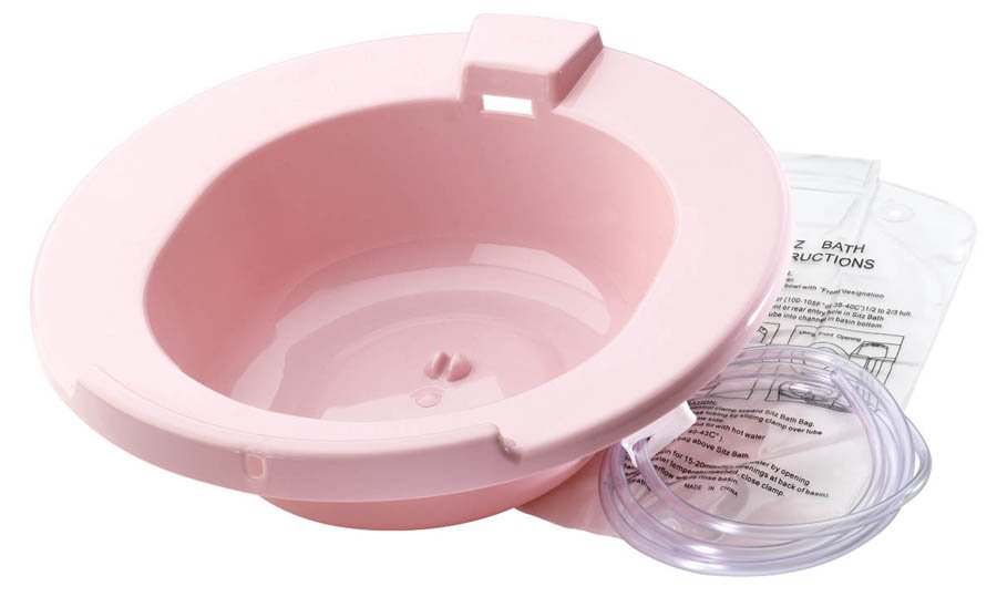 Carex® Sitz Bath Round Dusty Rose Polypropylene (421427_EA)