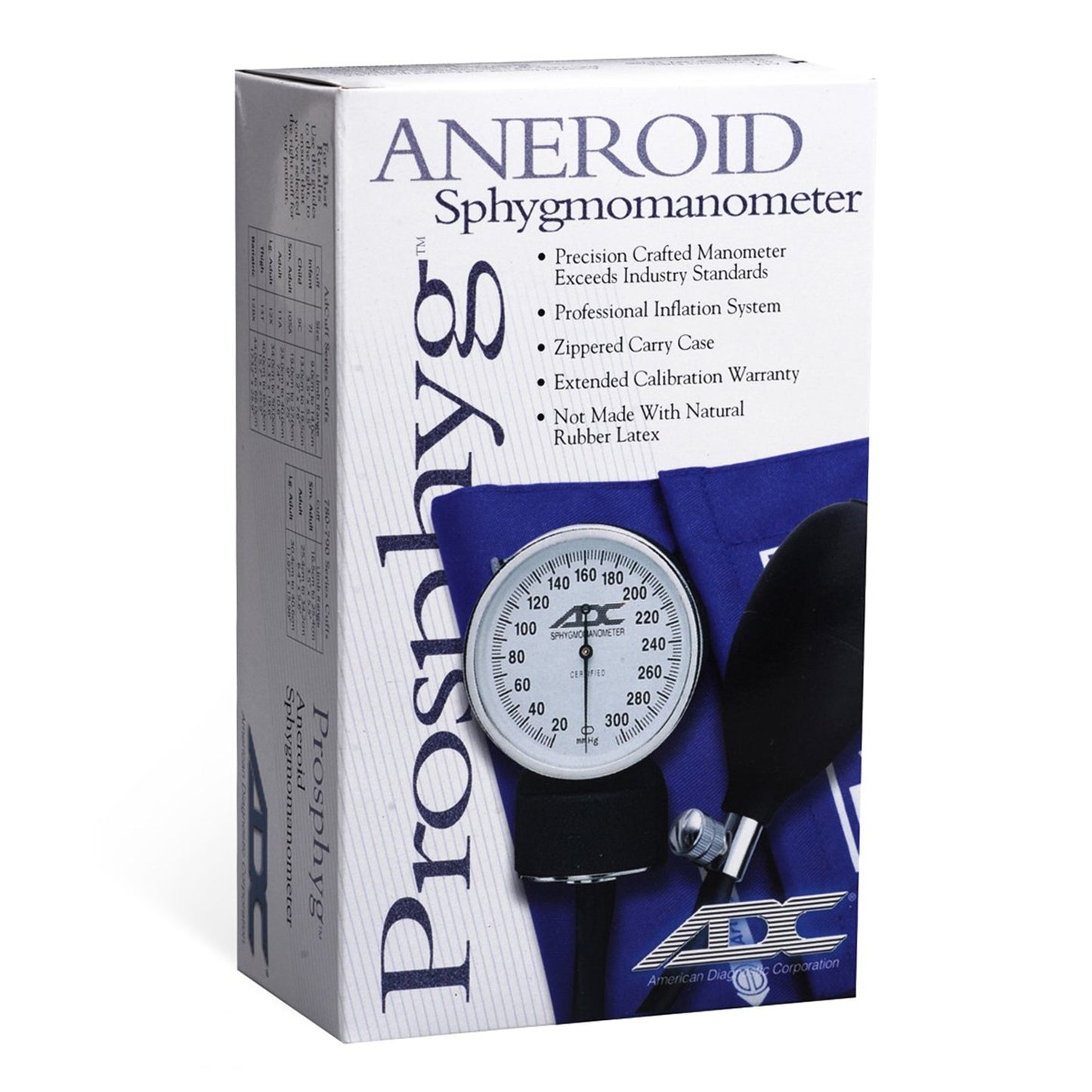 Prosphyg™775 Series Aneroid Sphygmomanometer Unit Adult Cuff Nylon Cuff 23 - 40 cm Pocket Aneroid (992804_EA)
