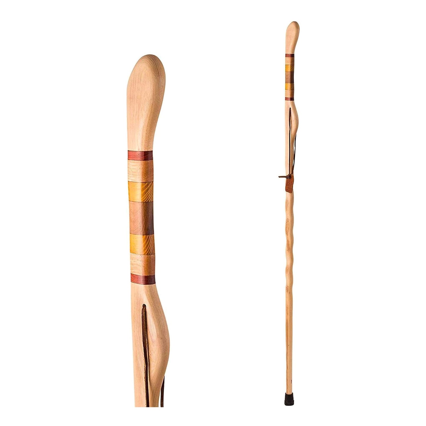 Brazos™ Twisted Safari Walking Stick Wood 58 Inch Height Hickory (1229048_EA)