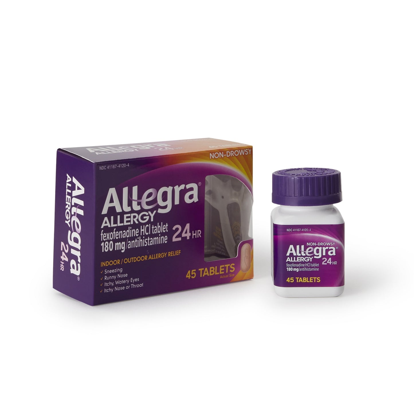 Allegra® Allergy Relief 180 mg Strength Tablet 45 per Box (803857_BT)