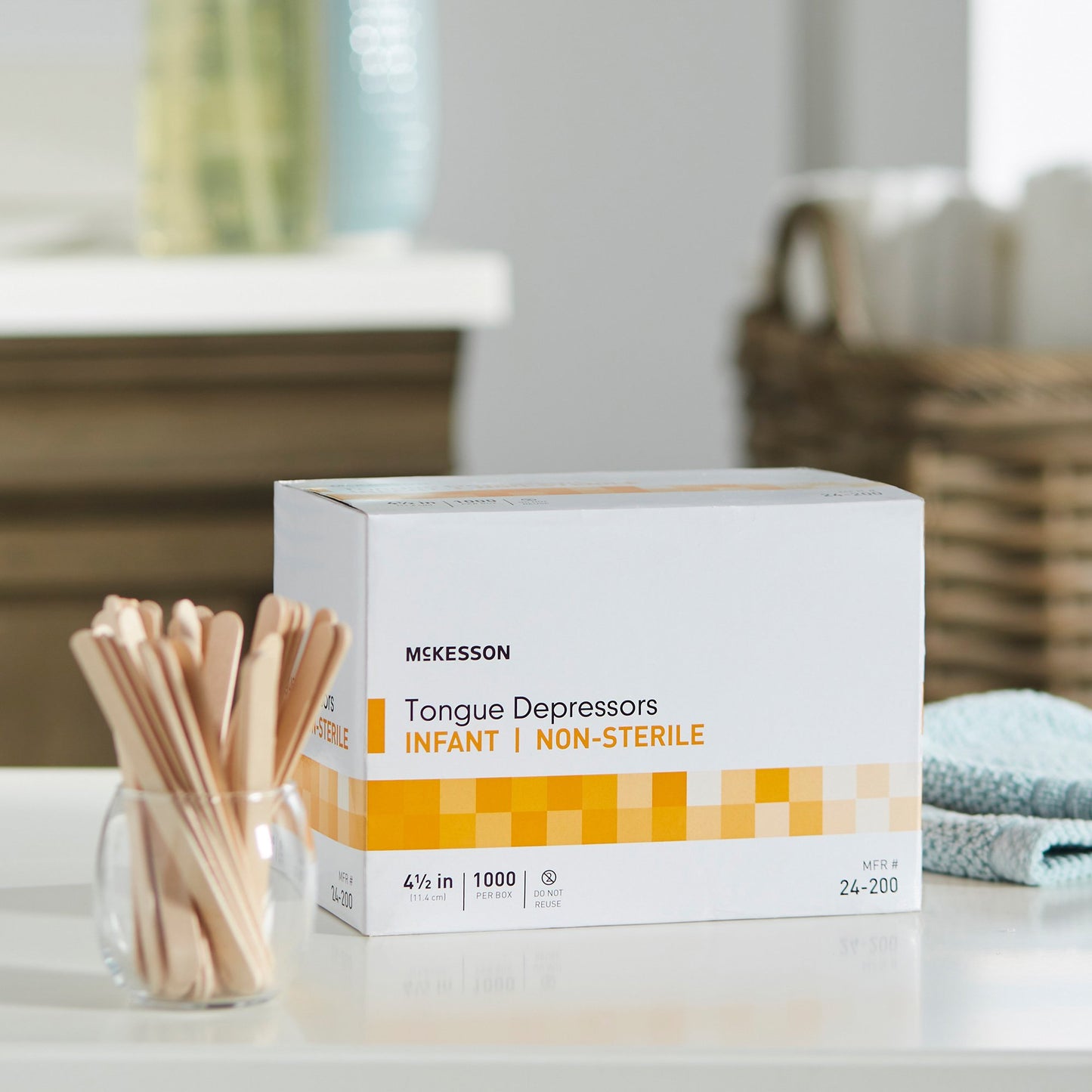 McKesson Tongue Depressor 4-1/2 Inch Length Wood (1118987_CS)