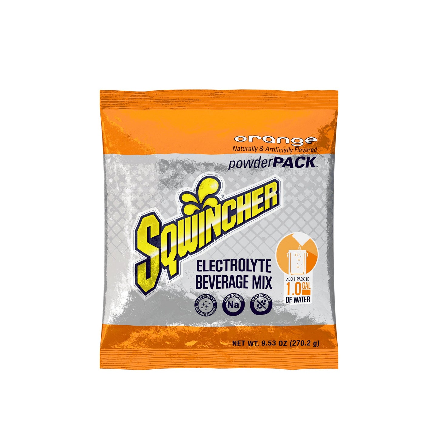 Sqwincher® Powder Pack® Oral Electrolyte Solution Orange Flavor 9.53 oz. Electrolyte (1057724_BX)