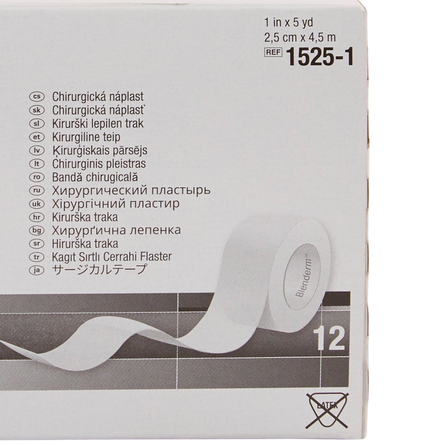 3M™ Blenderm™ Waterproof Medical Tape Transparent 1 Inch X 5 Yard Plastic NonSterile (5758_BX)