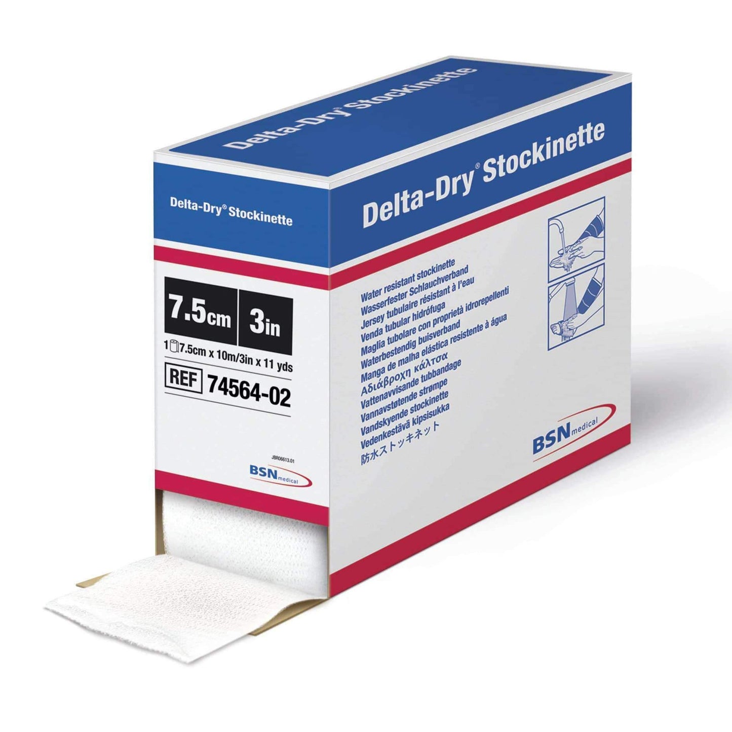 Delta-Dry® Stockinette Water Resistant 3 Inch X 11 Yard Polypropylene / Nylon / Polyester Mesh NonSterile (807593_CS)