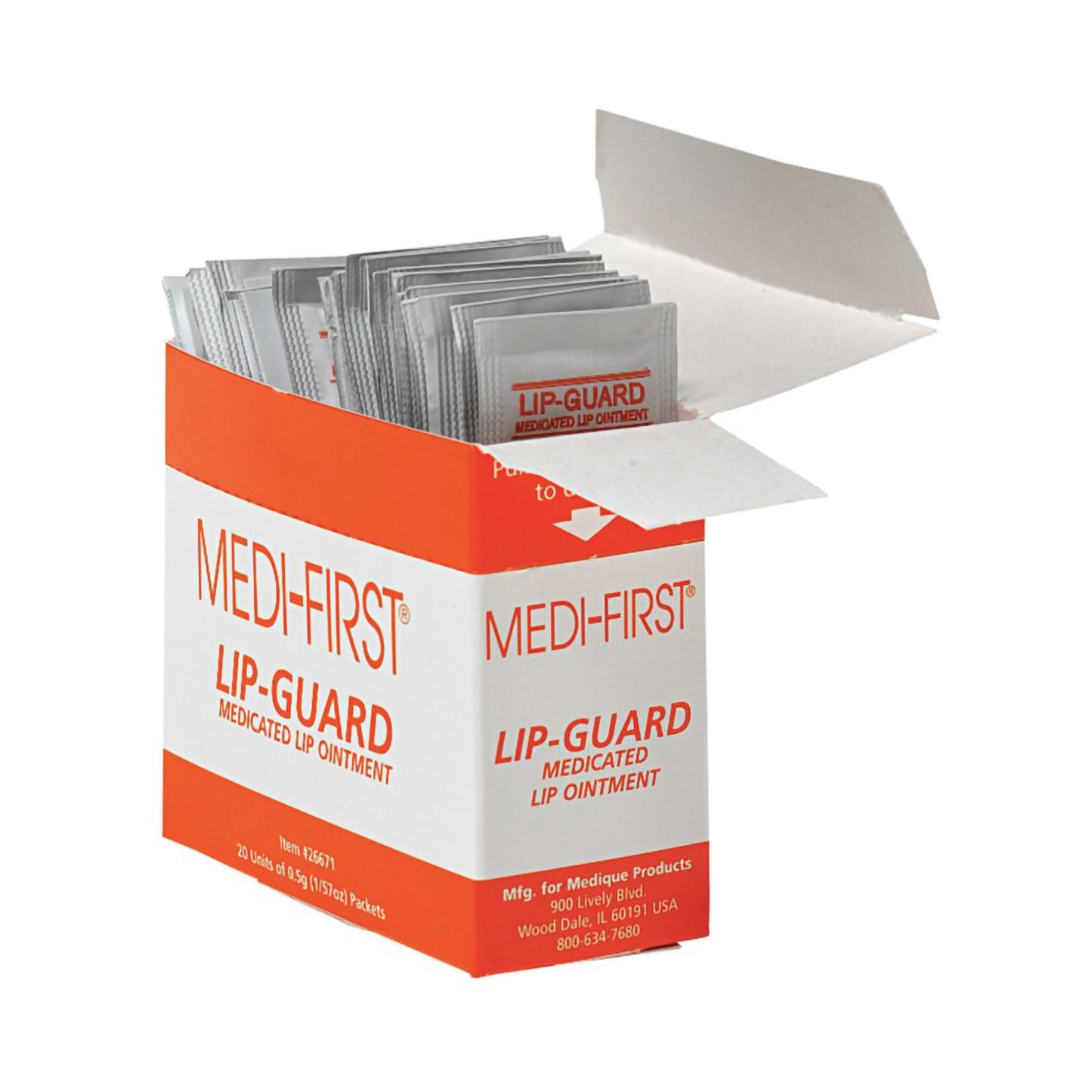 Medi-First® Lip Balm 1/57 oz. Individual Packet (787824_BX)