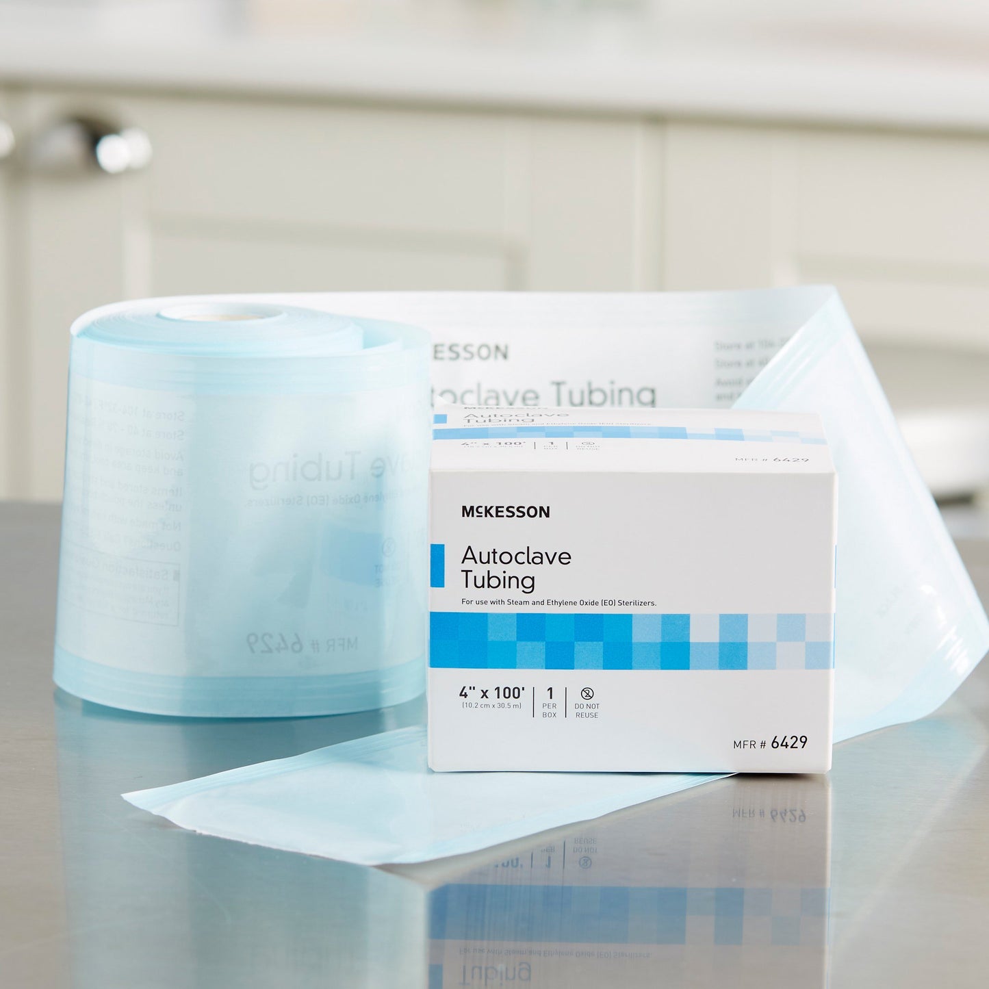 McKesson Sterilization Tubing 4 Inch X 100 Foot (854704_CS)