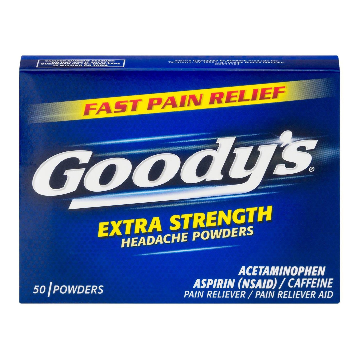 Goody's® Extra Strength Pain Relief 260 mg - 520 mg - 32.5 mg Strength Acetaminophen / Aspirin / Caffeine Powder 50 per Box (999663_BX)