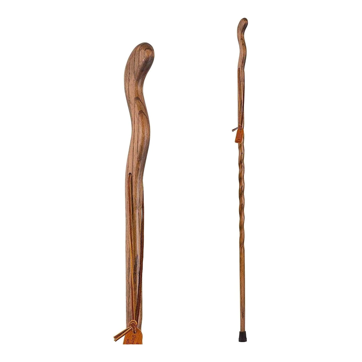 Brazos™ Twisted Fitness Walker Walking Stick Wood 55 Inch Height Brown (1229038_EA)