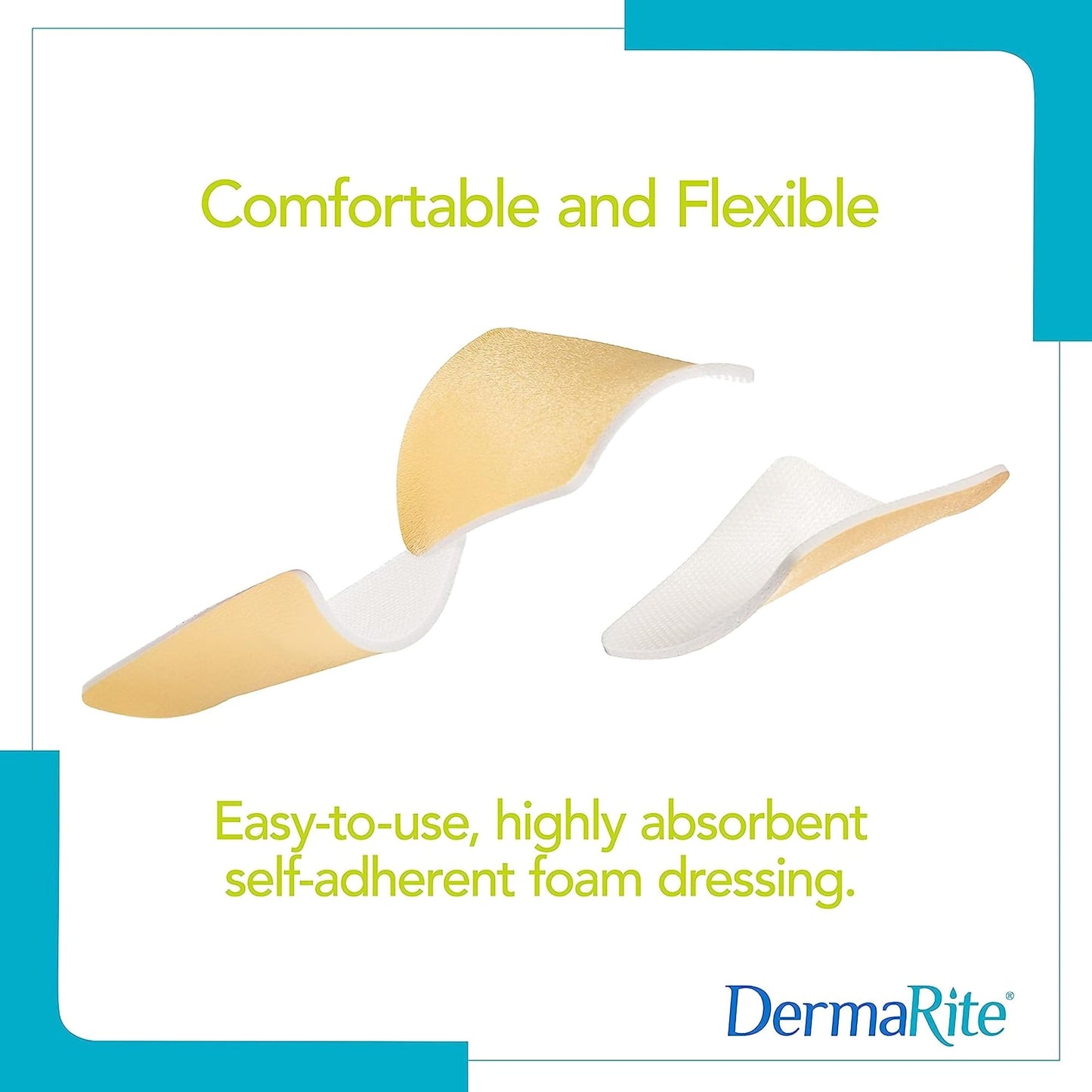 ComfortFoam™ Foam Dressing 8 X 8 Inch Without Border Film Backing Silicone Face Square Sterile (946536_BX)
