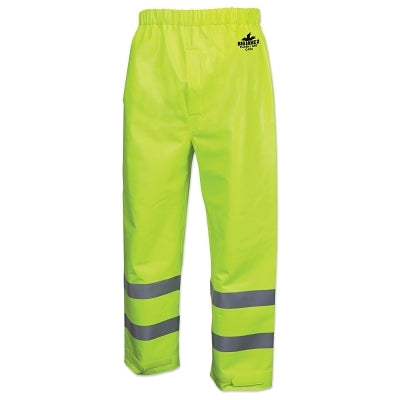 MCR Safety Big Jake® 2 Rainwear Flame Resistant Elastic-Waist Pants, Fluorescent Lime, Medium (611-BJ238PWM)