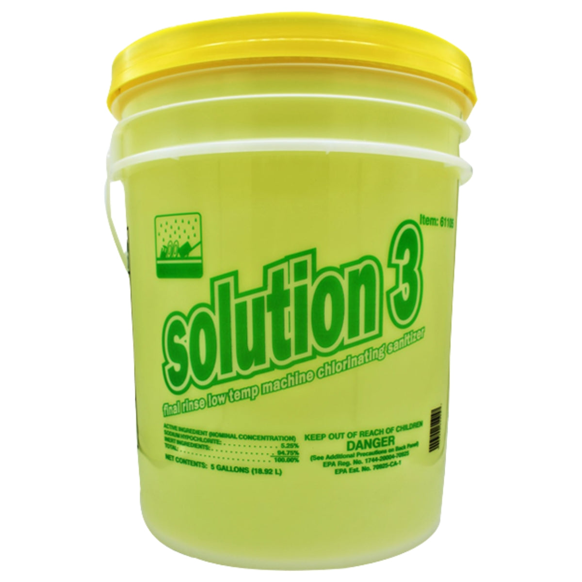 Hospeco® Solution 3 Chlorinating Sanitizer, 5 Gallon (HOS61105)