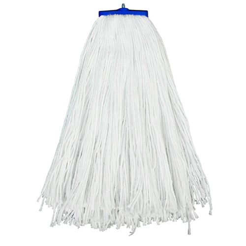 Impact® Layflat® Screw Type Cut-End Rayon Wet Mop Heads, 24 oz, White, 12/Case (IMP61124)