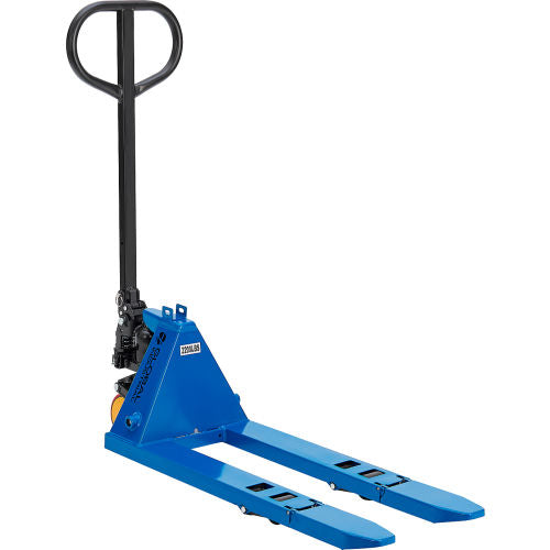 Global Industrial Foldable Manual Pallet Jack, 2200 lb. Capacity, 4"W x 31-1/2"L Forks (WB615163)