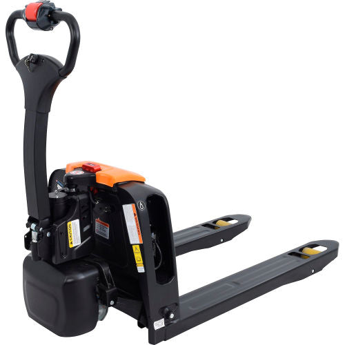 Global Industrial Self-Propelled Pallet Jack, Lithium Ion Powered, 3300 lb Cap,27”Wx45”L Forks (WB615165)