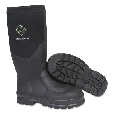 Rocky Brands™ Chore Met Guard Boots, Size 11, 16 in H, Rubber, Black (617-CHS-META-BLK-110)