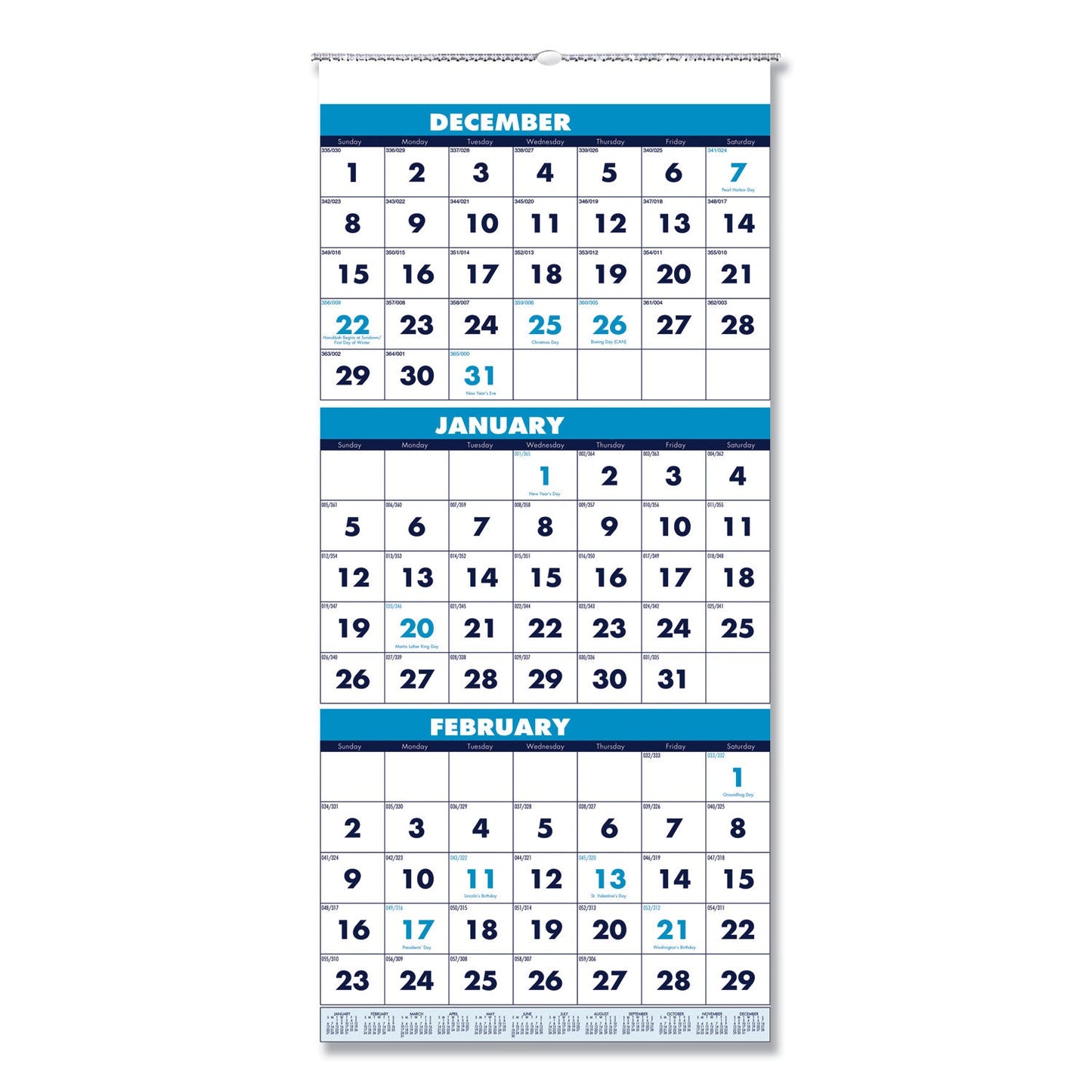 house-of-doolittle-recycled-three-month-format-wall-calendar-num-hod3640_1