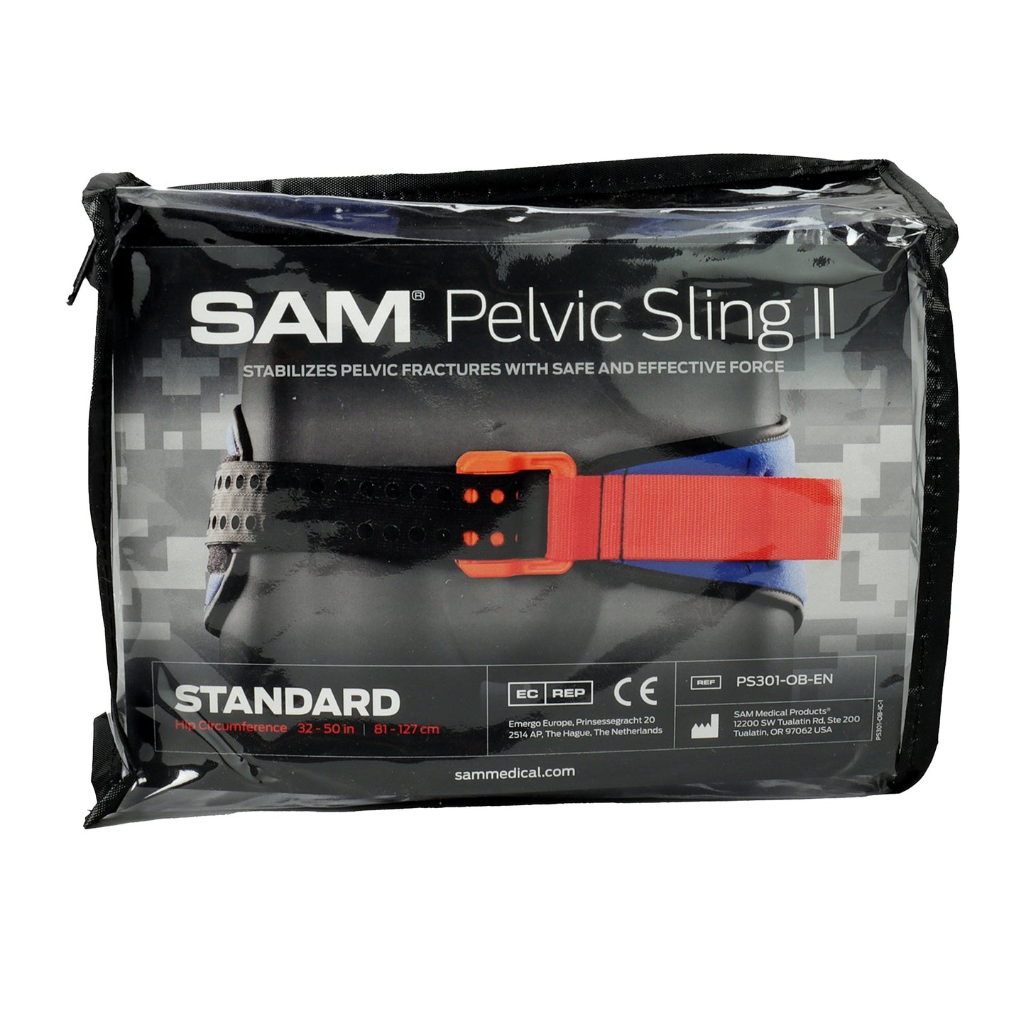 SAM Pelvic Sling™ II Emergency Pelvic Binder Standard Buckle / Hook and Loop Strap Closure Pelvis (666319_EA)