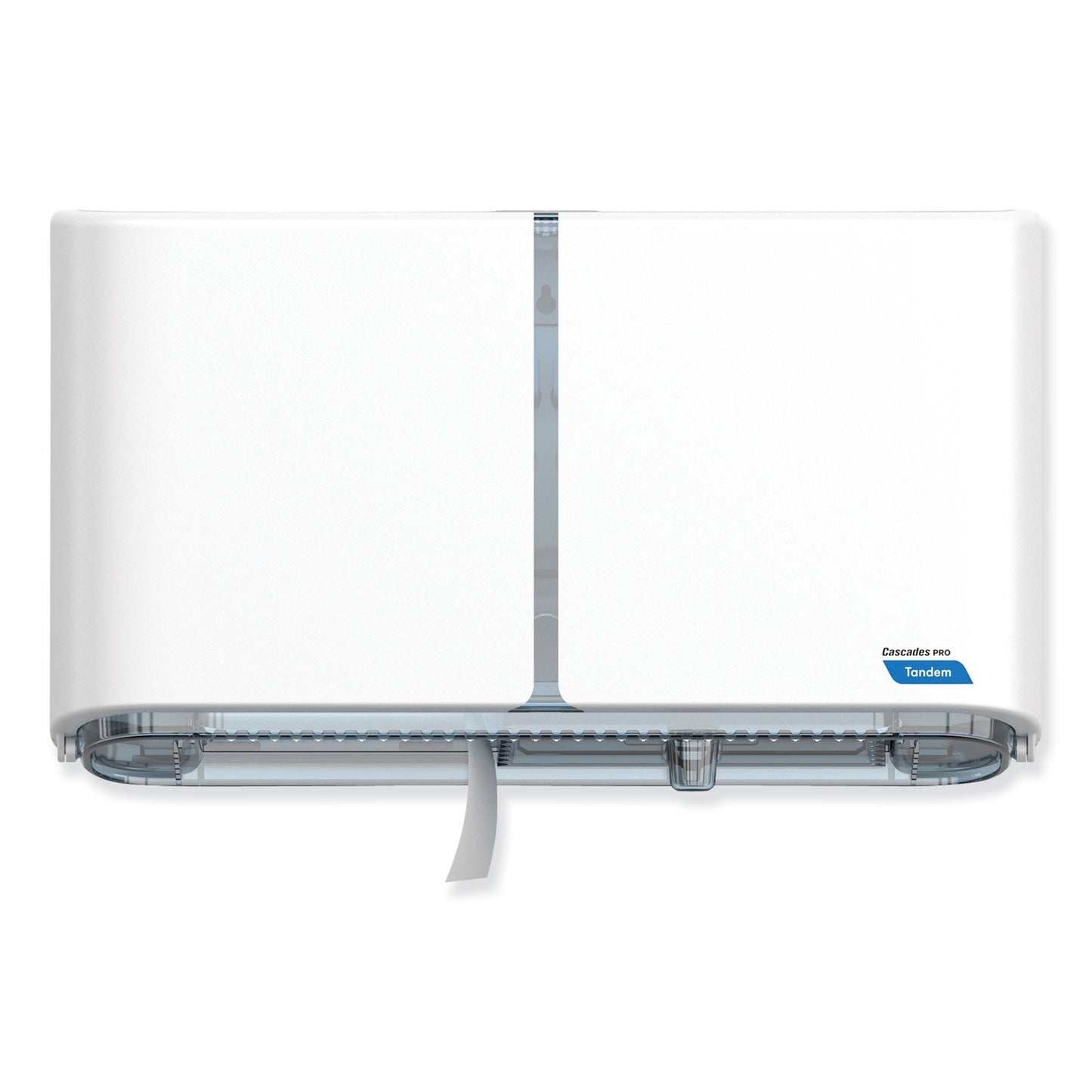 Cascades PRO Tandem Double Roll Jumbo Bathroom Tissue Dispenser, 20.5 x 5.56 x 12.02, White (CSDC381)