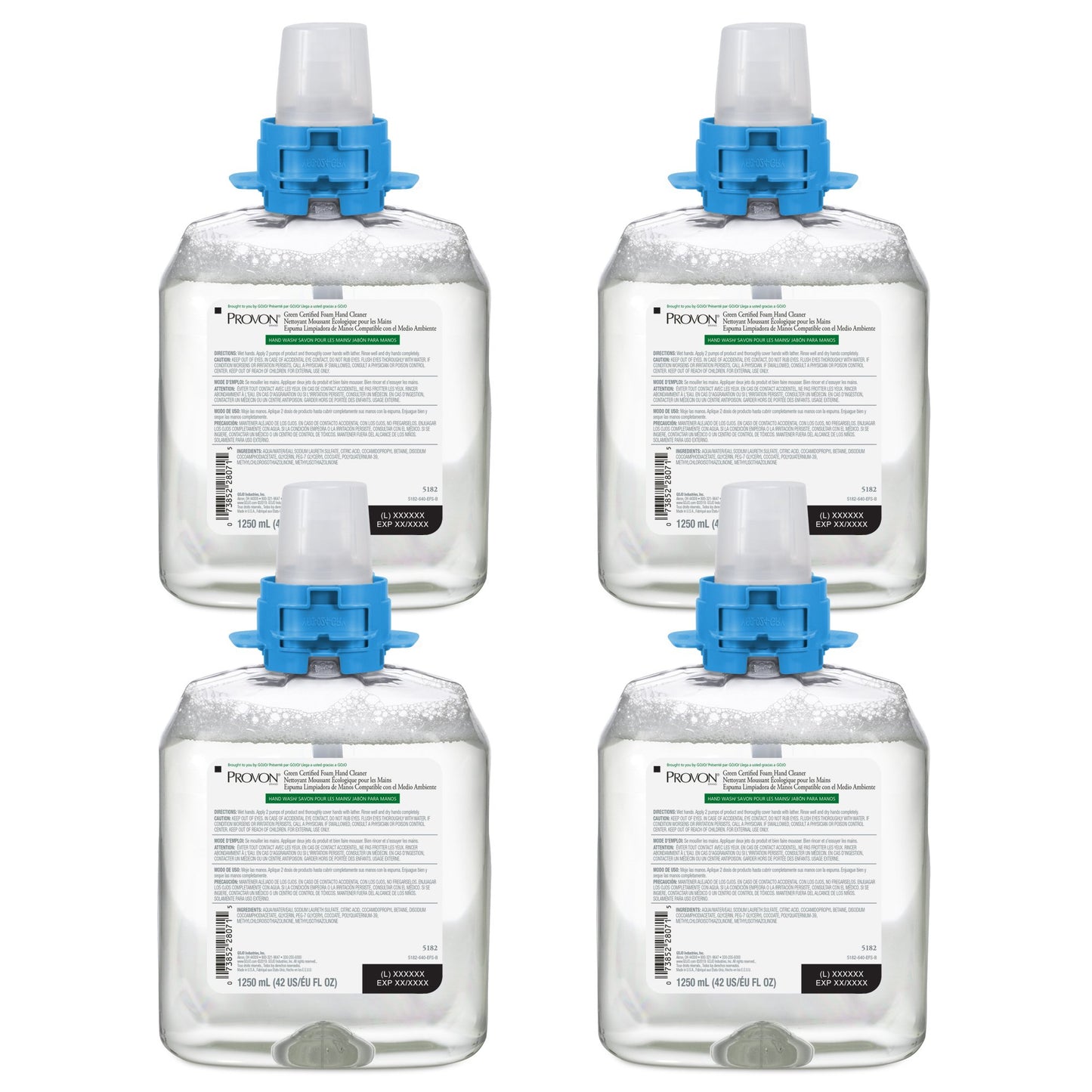 PROVON® Green Certified Soap Foaming 1,250 mL Dispenser Refill Bottle Soap Scent (1165671_CS)