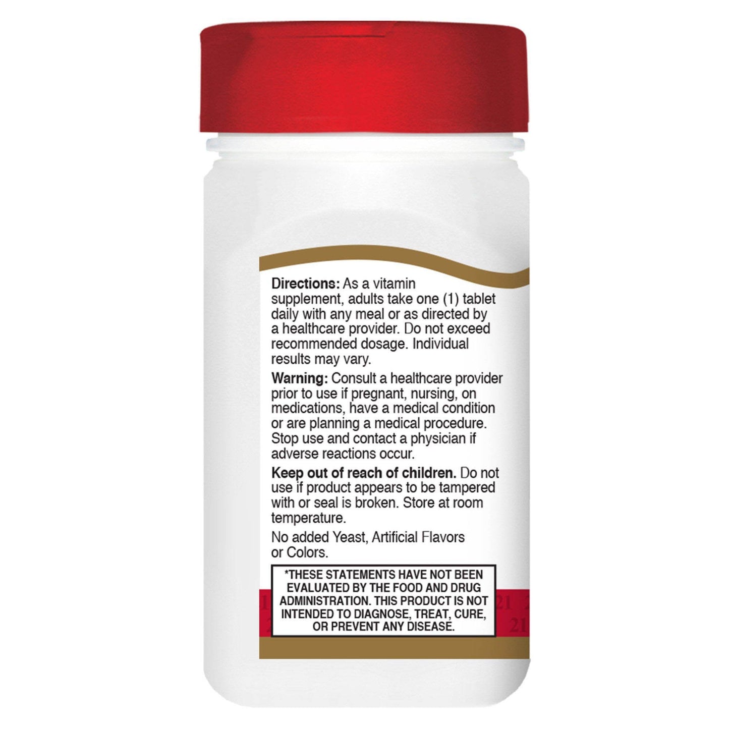21st Century® Vitamin Supplement Vitamin D 2,000 IU Strength Tablet 110 per Bottle (852701_BT)