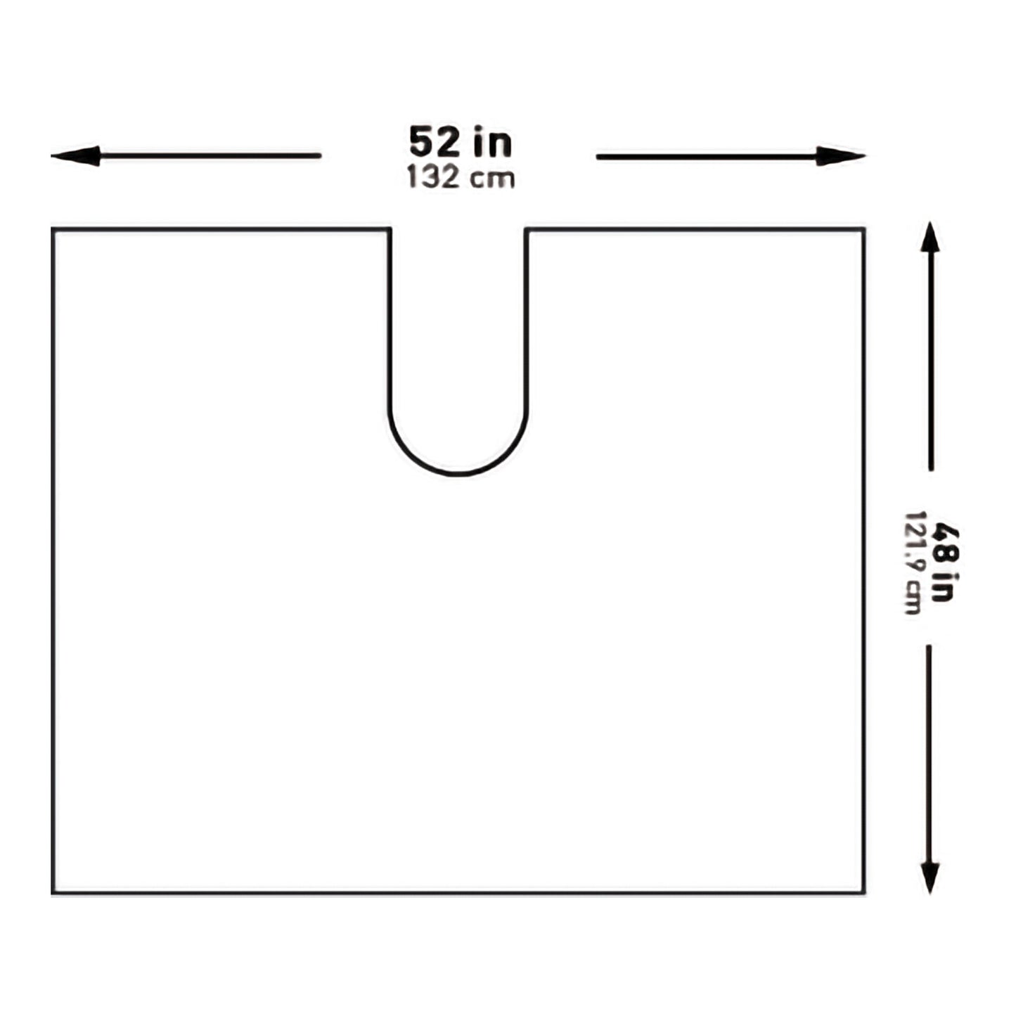 McKesson Orthopedic Drape Impervious U-Drape 52 W X 48 L Inch Sterile (1101291_PK)