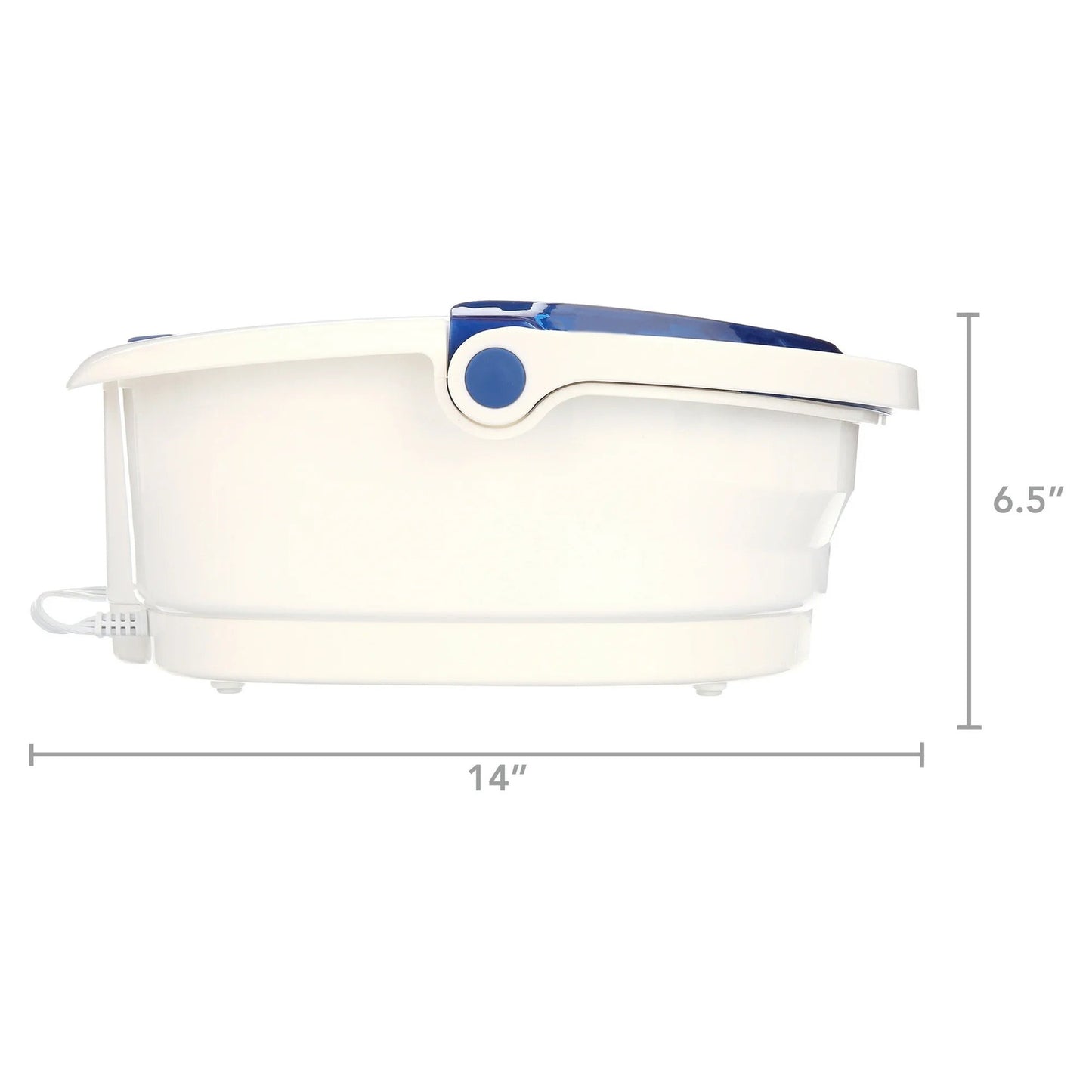 HoMedics® Bubble Bliss Elite Foot Bath with Heat Boost Blue / White Plastic (1253807_EA)