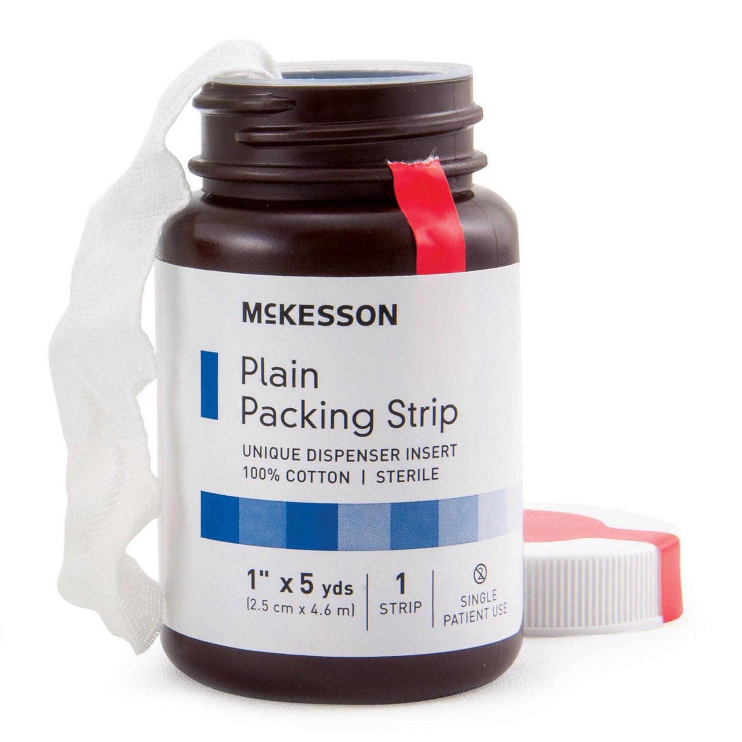 McKesson Wound Packing Strip Non-impregnated 1 Inch X 5 Yard Sterile Plain (470438_CS)