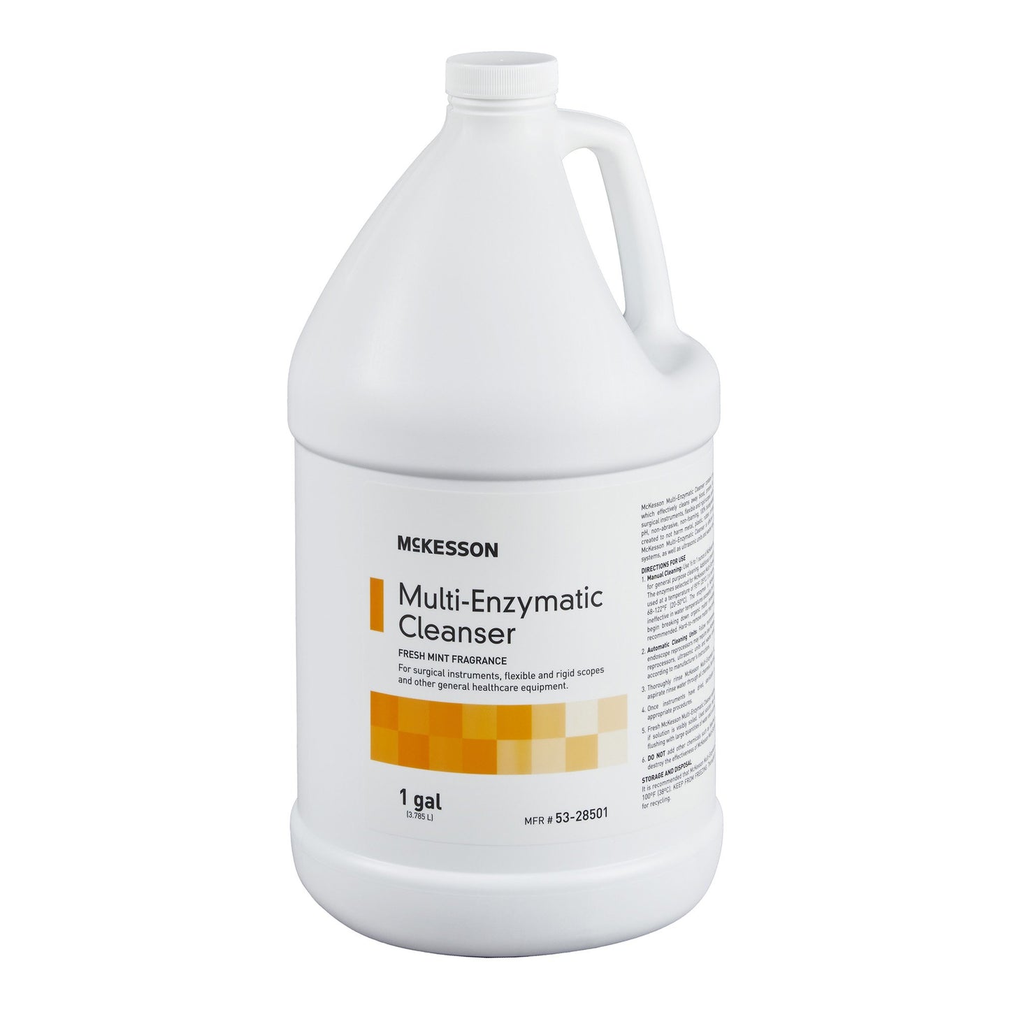 McKesson Multi-Enzymatic Instrument Detergent Liquid 1 gal. Jug Fresh Mint Scent (484478_CS)