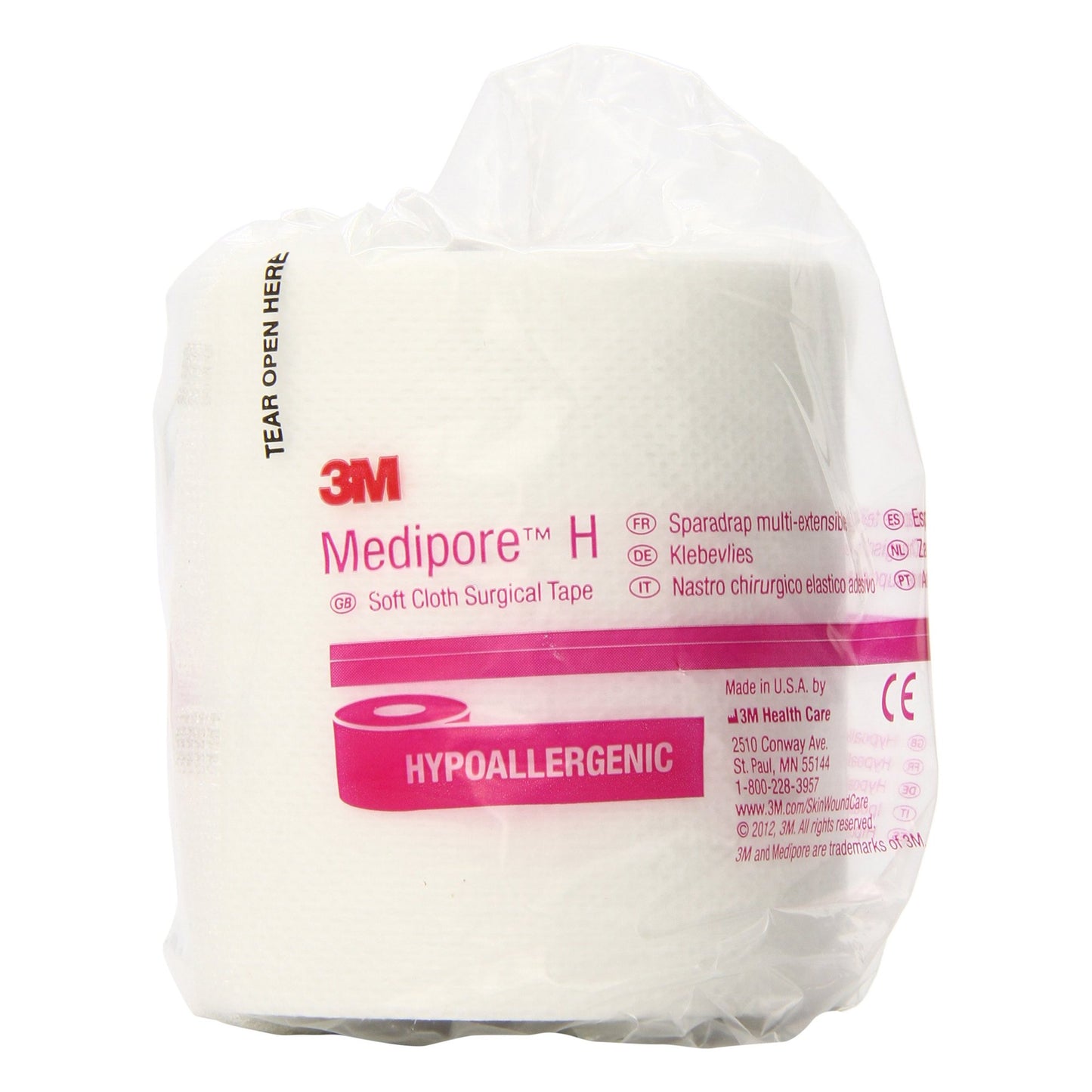 3M™ Medipore™ H Perforated Medical Tape White 3 Inch X 10 Yard Soft Cloth NonSterile (324082_CS)