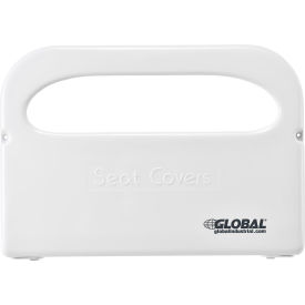 Global Industrial Plastic Toilet Seat Cover Dispenser 16"W x 2-1/5"D x 11"H - White (WB641155)