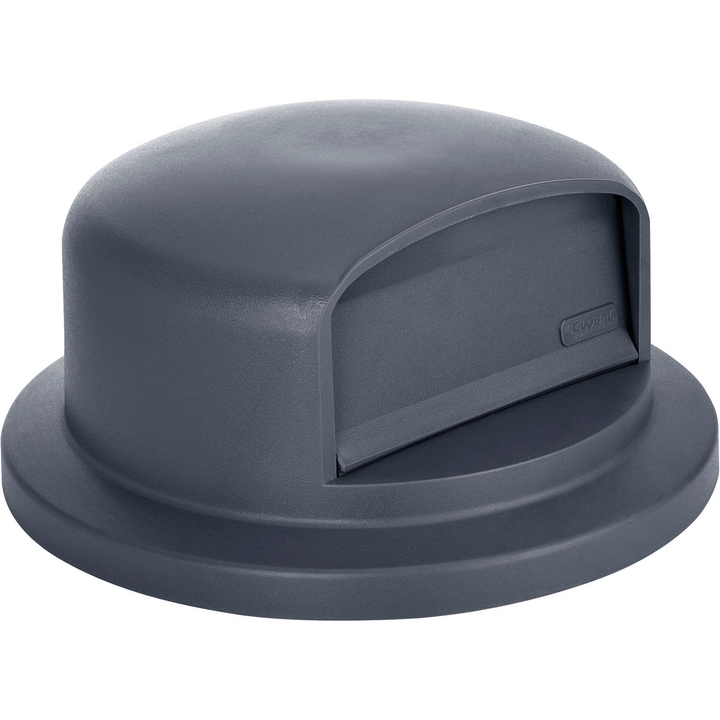 Global Industrial Plastic Trash Can Dome Lid - 44 Gallon Gray (WB641434GY)