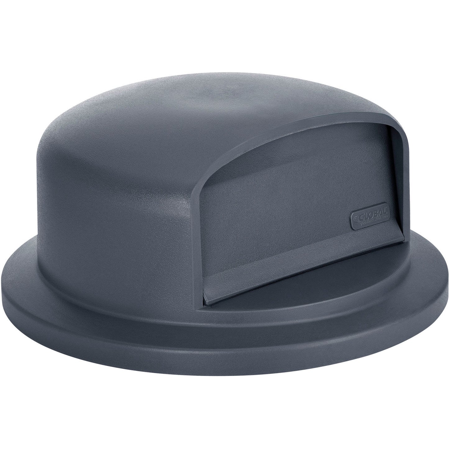 Global Industrial Plastic Trash Can Dome Lid - 55 Gallon Gray (WB641435GY)