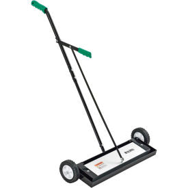 Global Industrial Heavy Duty Magnetic Sweeper With Release Lever, 24" Cleaning Width (WB641796)