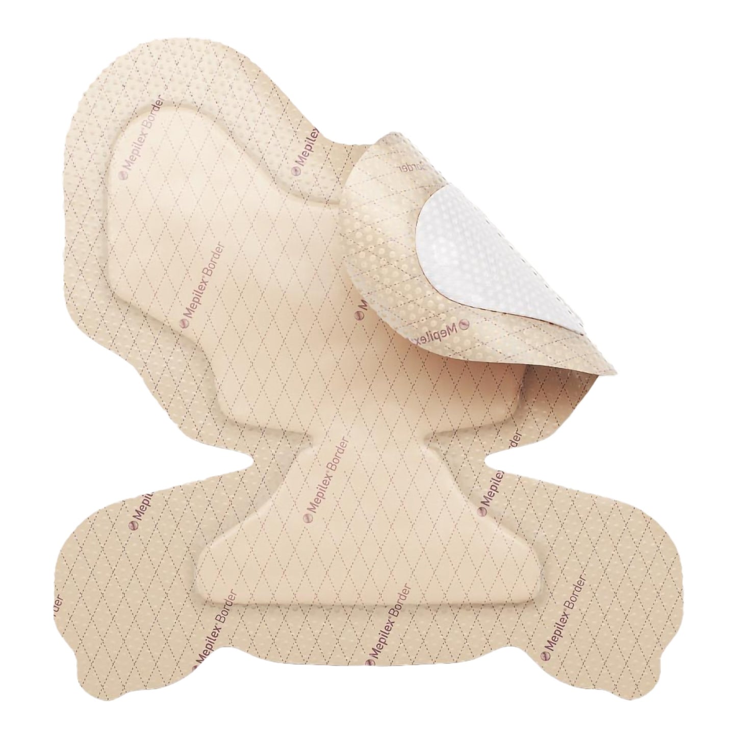 Mepilex® Border Heel Foam Dressing 8-3/5 X 9 Inch With Border Film Backing Silicone Adhesive Heel Sterile (1061939_BX)