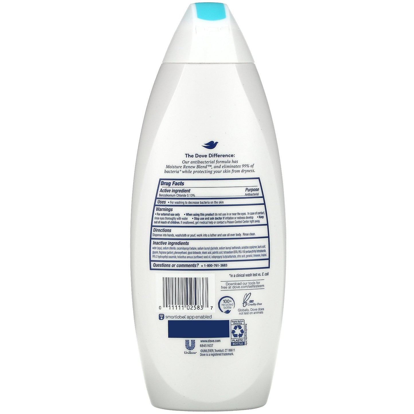 Dove® Care and Protect Antibacterial Body Wash Liquid 22 oz. Bottle Scented (1230967_EA)
