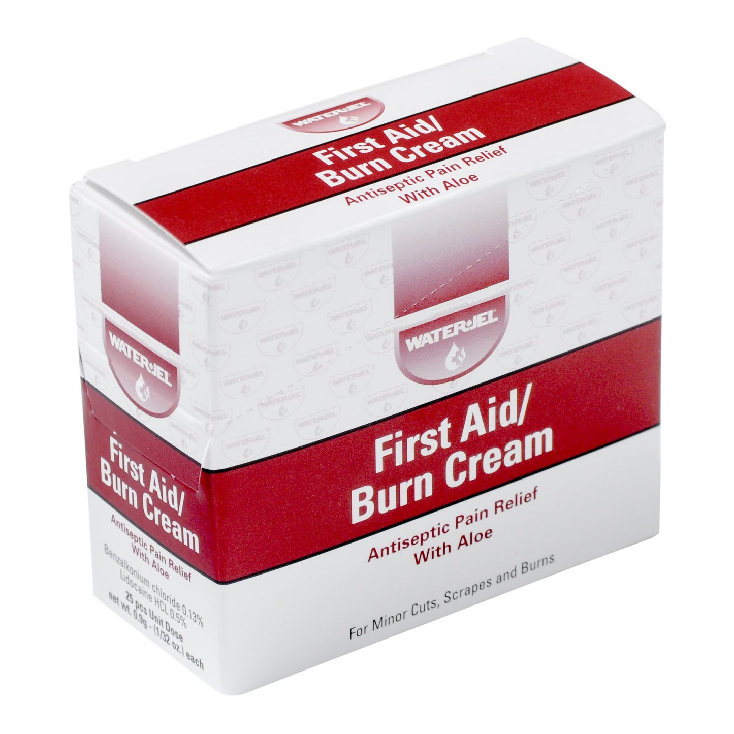 Water Jel® Burn Relief BZK (Benzalkonium Chloride) / Lidocaine HCl Cream 0.9 Gram Individual Packet (786426_BX)