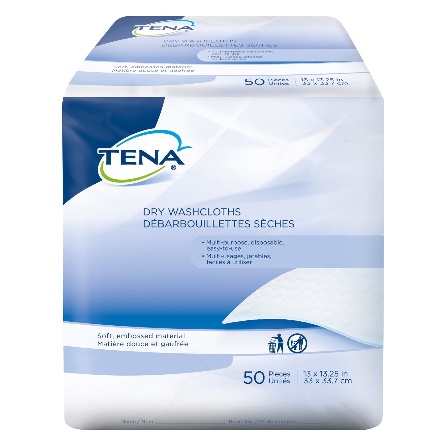 TENA® Washcloth 13 X 13-1/4 Inch White Disposable (450344_BG)