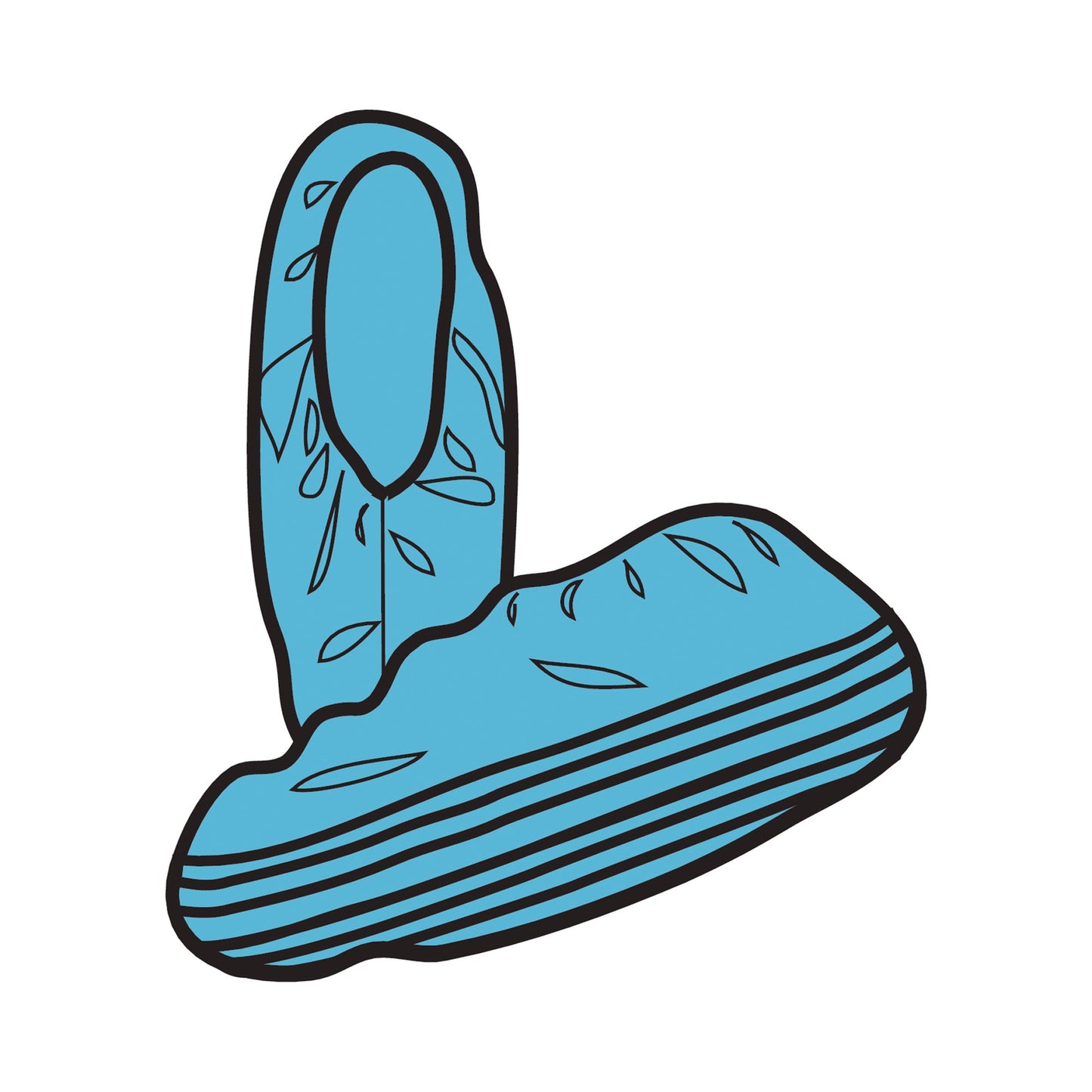 X-tra Traction® Shoe Cover X-Large Shoe High Nonskid Sole Blue NonSterile (175833_CS)