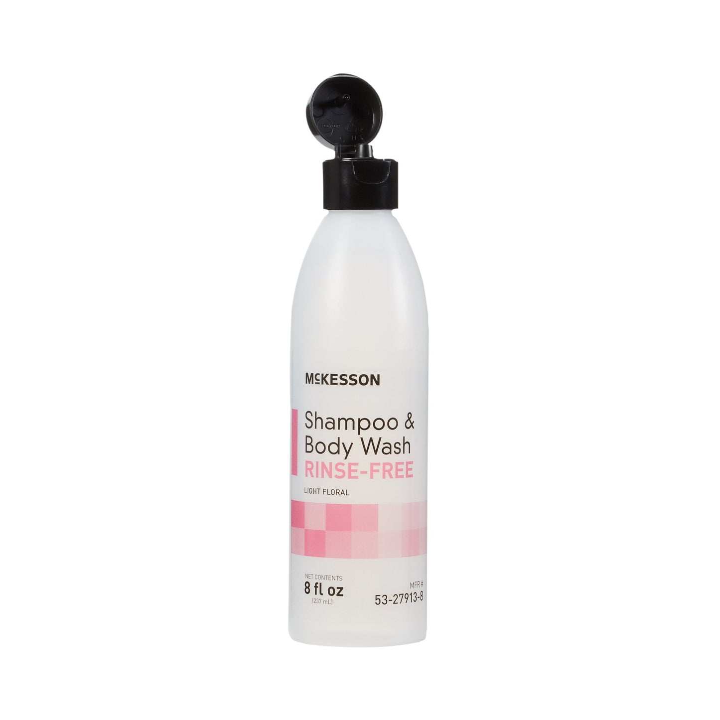McKesson Rinse-Free Shampoo and Body Wash 8 oz. Flip Top Bottle Light Floral Scent (877023_CS)