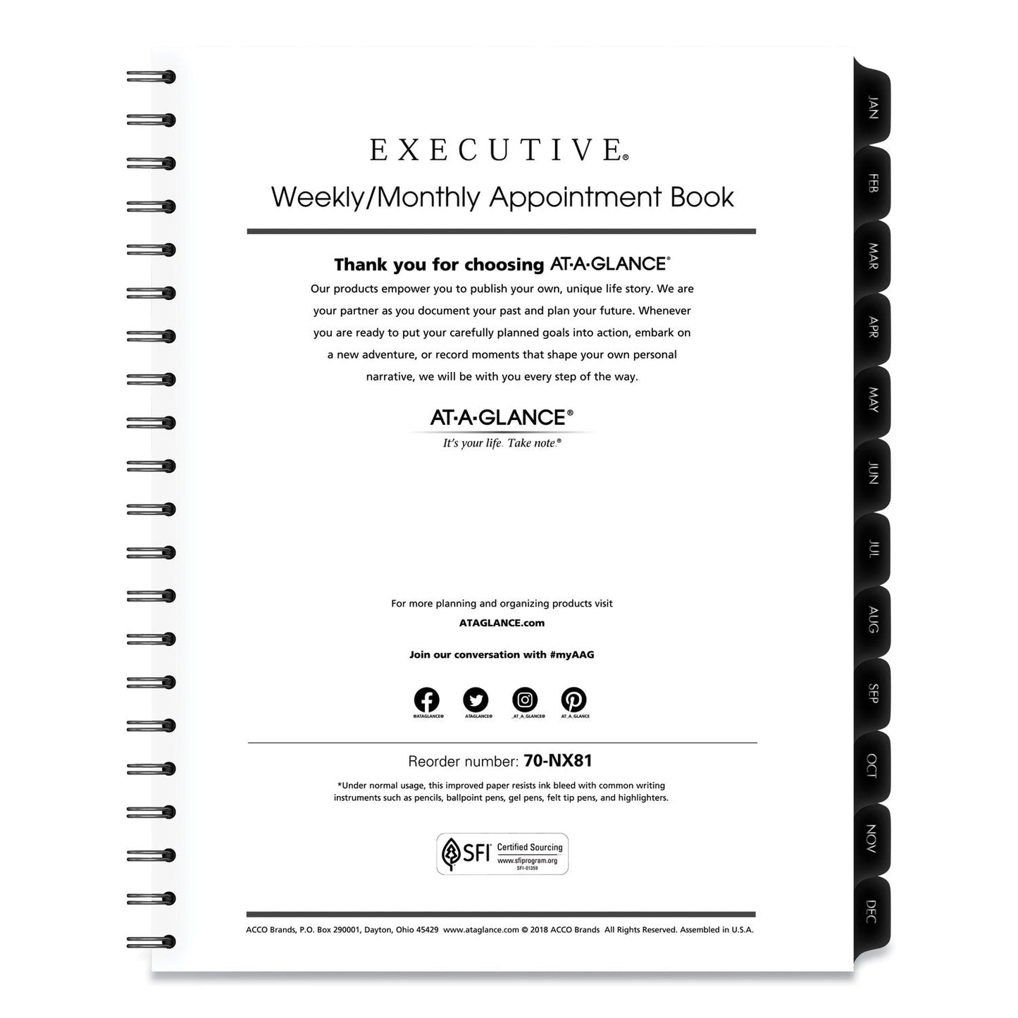 at-a-glance-executive-weekly-monthly-planner-refill-with-15-minute-appointments-num-aag7091110_4