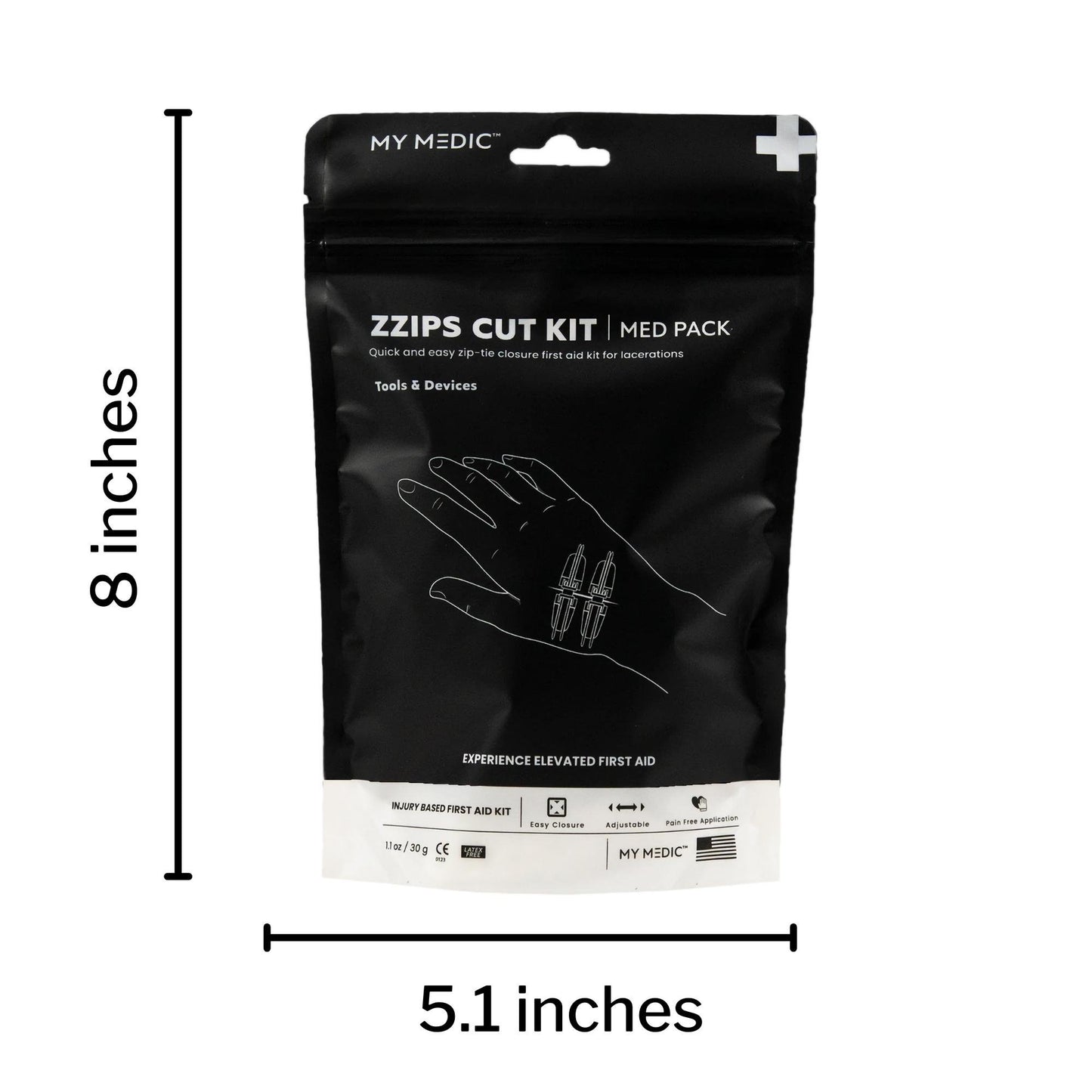 My Medic™ MED PACKS ZZIPS Cut Kit First Aid Kit Plastic Pouch (1207747_EA)