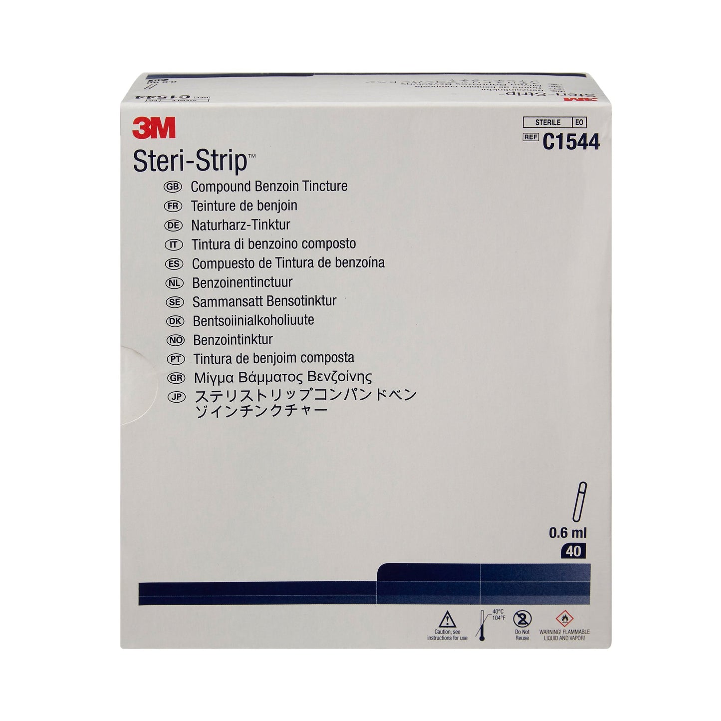 3M™ Steri-Strip™ Antiseptic Benzoin Tincture Topical Liquid 0.667 mL Ampule (135754_BX)