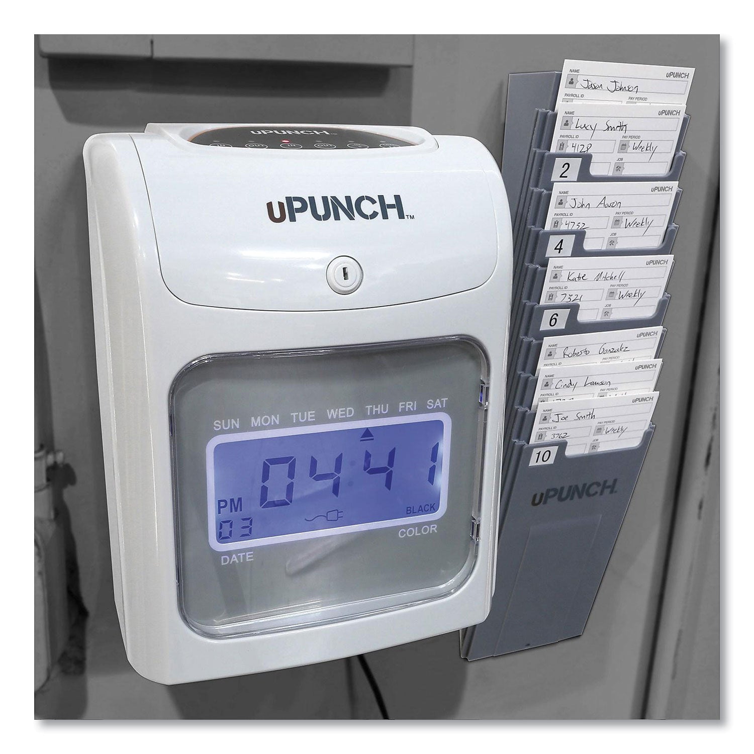 upunch-ub2000-electronic-calculating-time-clock-bundle-num-ppzub2000_1