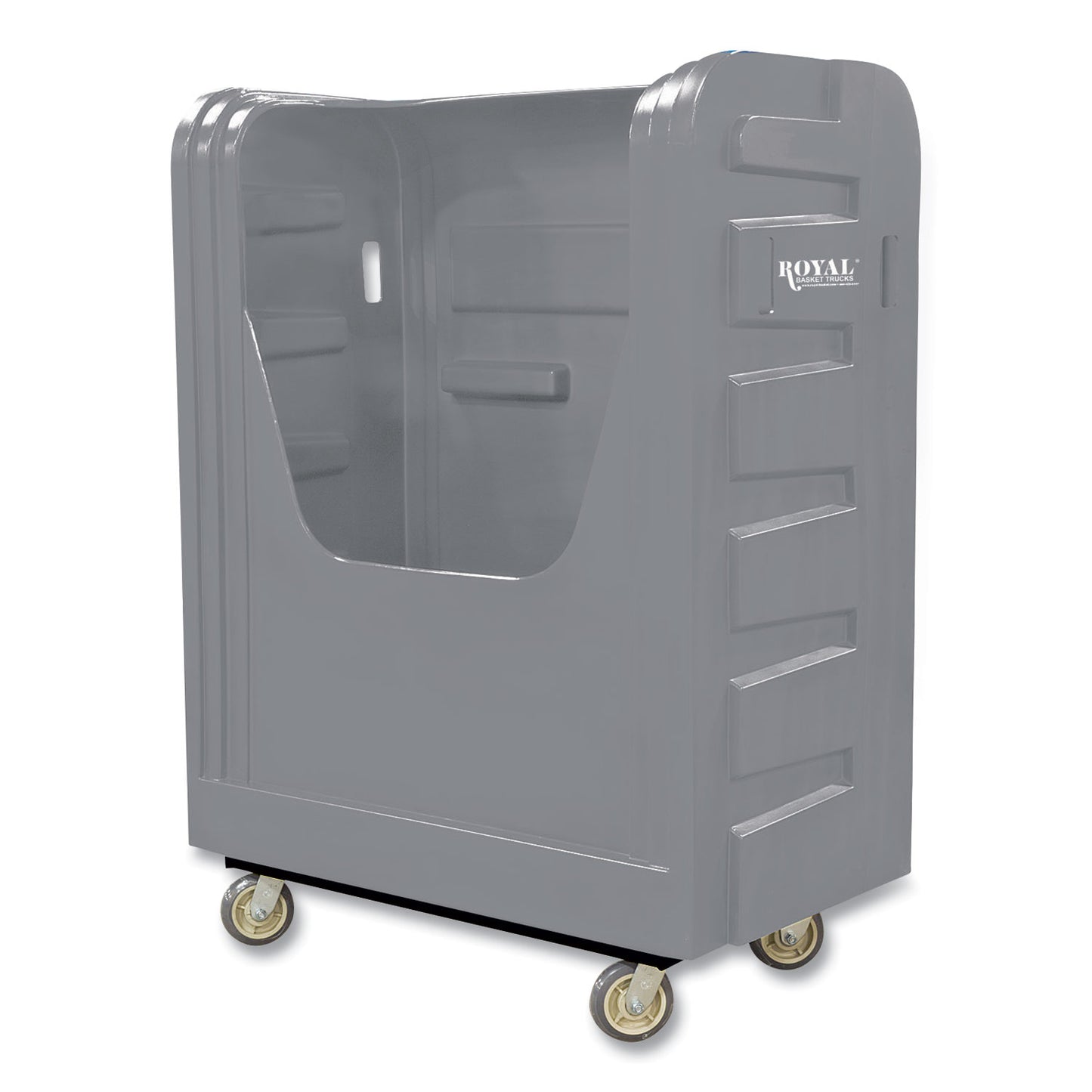 Royal Basket Trucks Bulk Transport Truck, Plastic, 28" x 59" x 66.75", Gray (RBTR48GRXBF6UN)