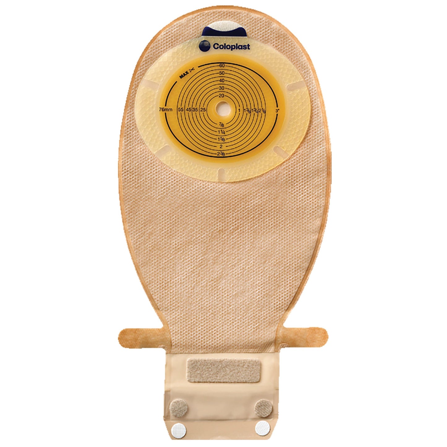 SenSura® Colostomy Pouch One-Piece System 11-1/2 Inch Length, Maxi Flat, Trim to Fit 3/8 to 3 Inch Stoma Drainable (654056_BX)