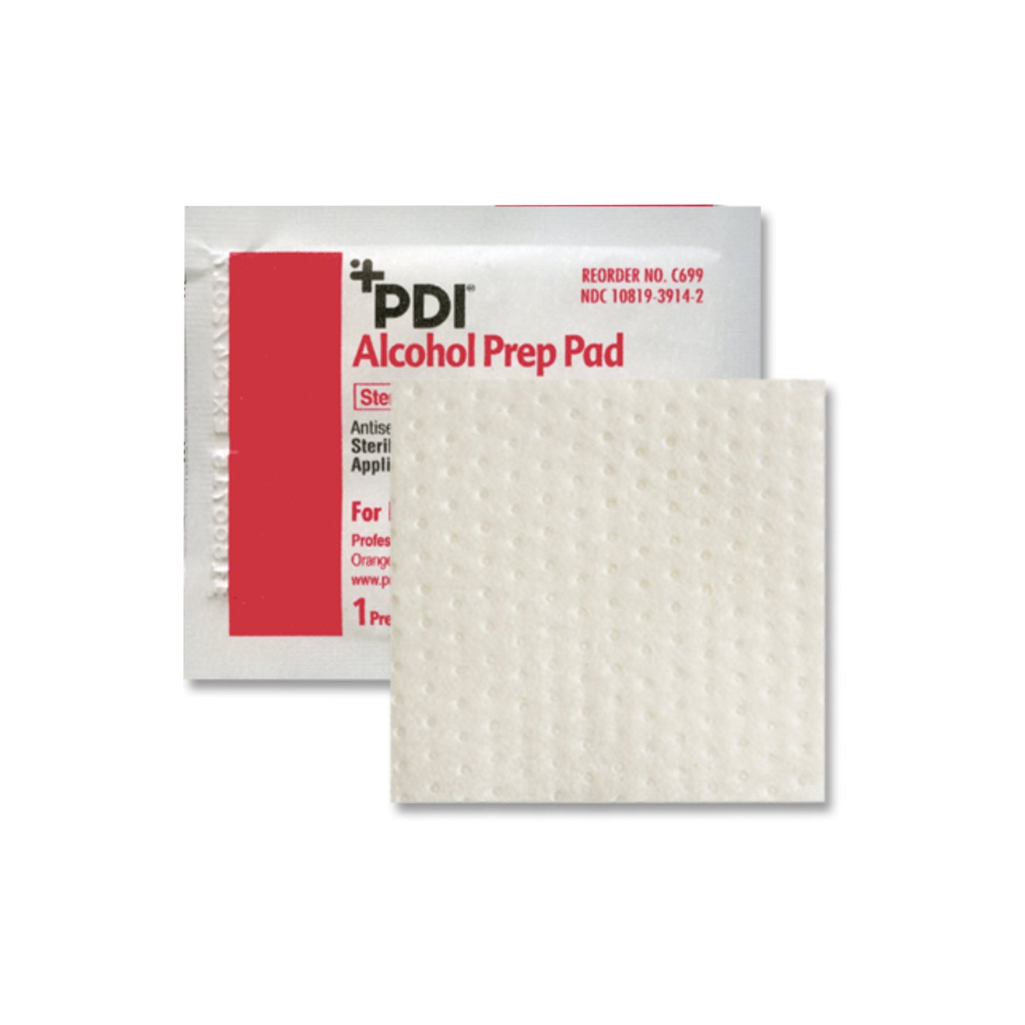 PDI® Alcohol Prep Pad 70% Strength Isopropyl Alcohol Individual Packet Sterile (119965_BX)