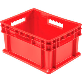 Global Industrial Solid Straight Wall Container, 15-3/4"L x 11-3/4"W x 8-1/4"H, Red (WB662123RD)