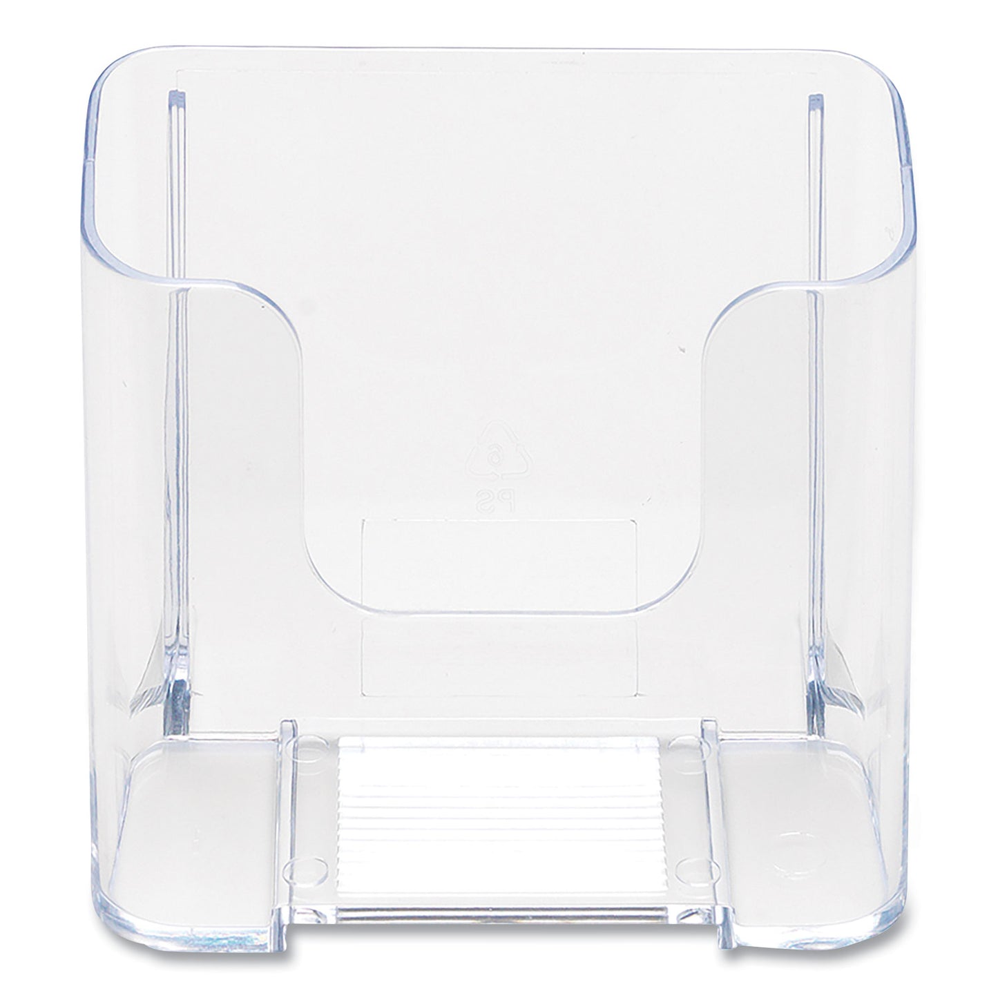 deflecto® DocuHolder for Countertop/Wall-Mount, Leaflet Size, 4.37w x 3.25d x 3.87h, Clear (DEF75001)