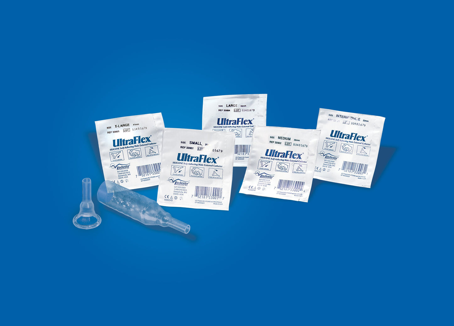 UltraFlex® Male External Catheter Silicone Large (578104_BX)
