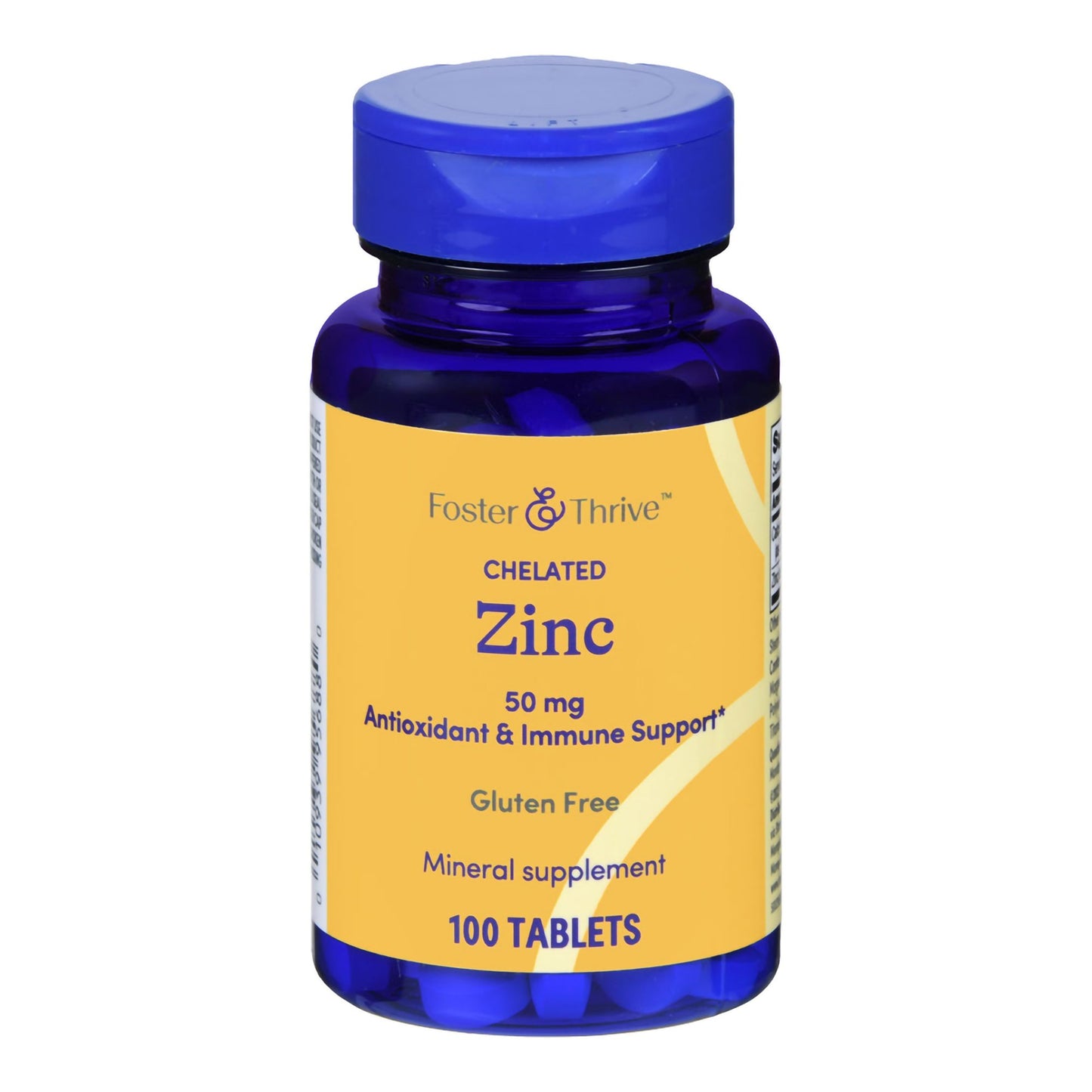 Foster & Thrive™ Mineral Supplement Zinc Gluconate 50 mg Strength Tablet 100 per Bottle Unflavored (1238894_BT)
